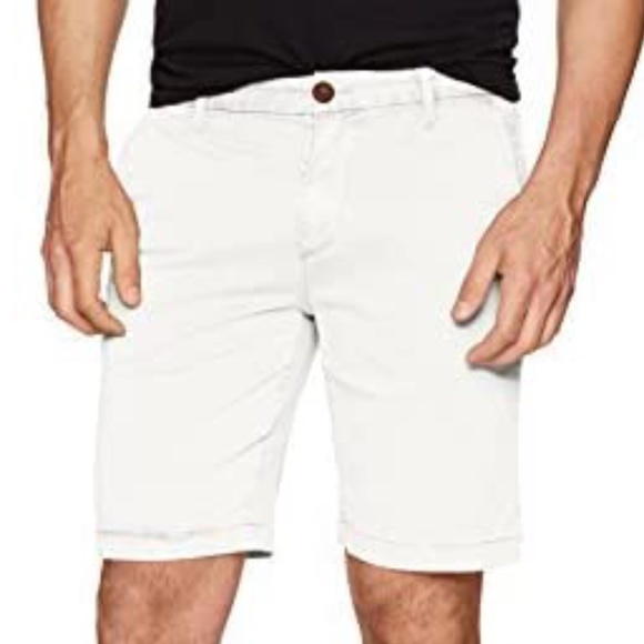 PAIGE Men's Thompson Cotton Flat-Front Shorts - 33 - Picture 8 of 13